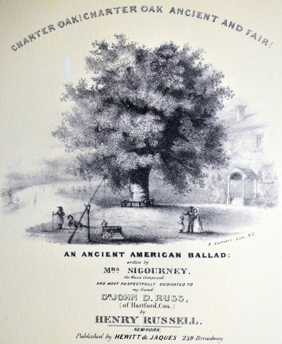 Chêne de la Charte ! Chêne de la Charte ancien et beau - N. and Ives, J.M. Currier